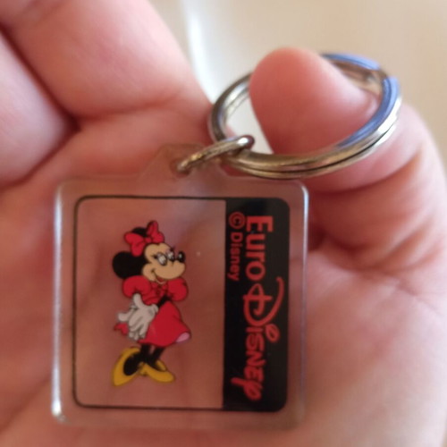 Vintage Euro Disney Mini Mouse keychain used