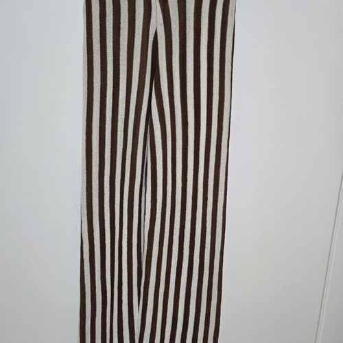 Zara thin knitted pants like new, size small, beige and brown