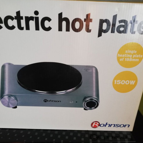 Electric hotplate used, single burner, 1500 watt