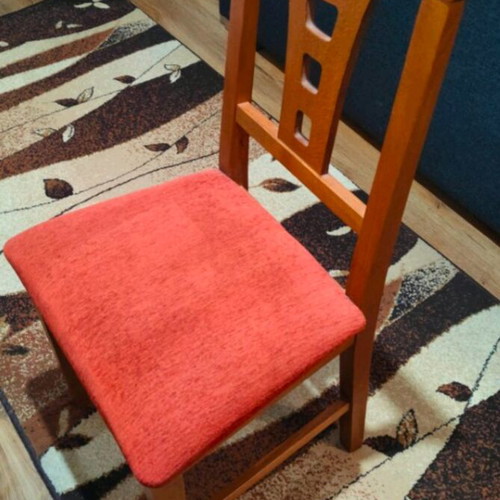 Dining set with extendable table 160x90 +50cm and 6 chairs like new