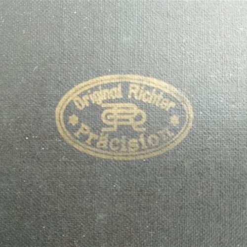Original Richter Präcision case used, vintage German