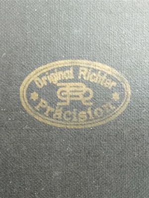 Original Richter Präcision case used, vintage German