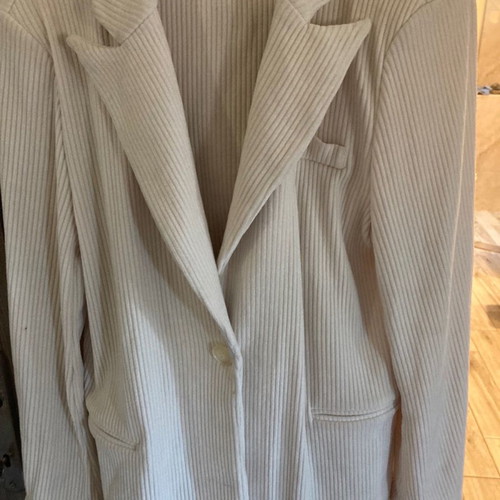 A.L.E. women's corduroy suit new, ivory, size XL
