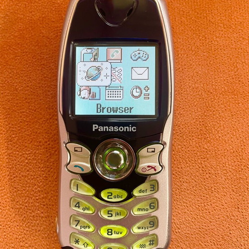 Panasonic EB-GD67 used phone with original box and charger