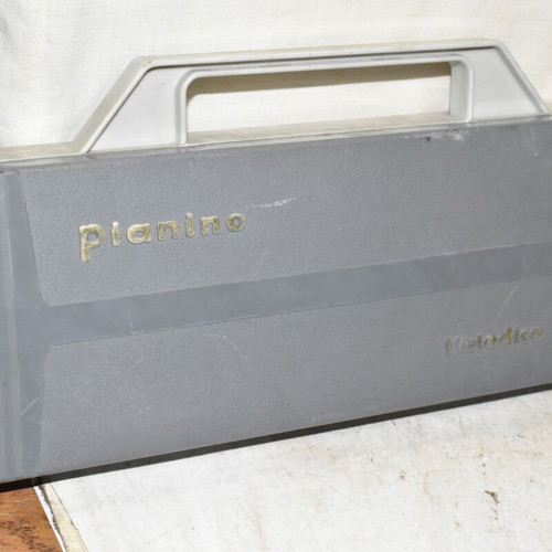 Melodica 12 children's keyboard used with case, vintage