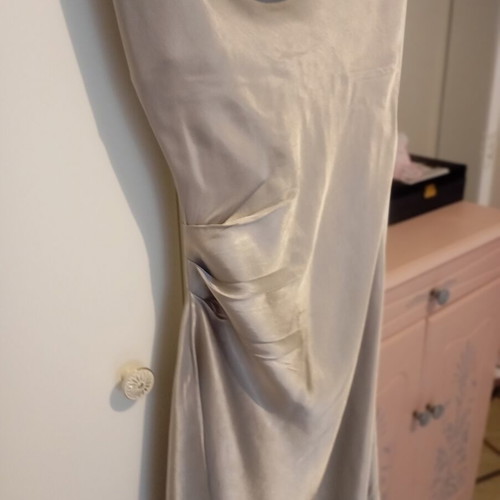 Satin sleep dress Zara like new, viscose, silver