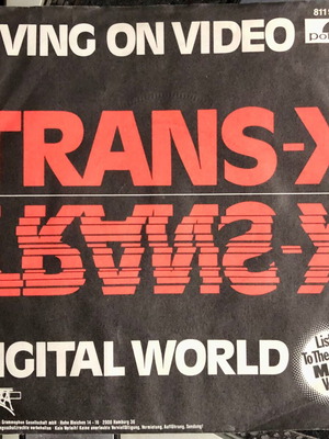 Trans-X Living On Video Digital World βινύλιο 7" single μεταχειρισμένο, ηλεκτρονικό
