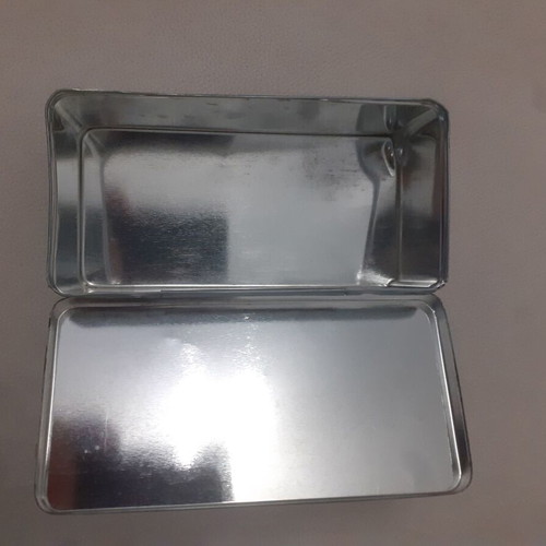 Prometheus vintage metal box used, 1970s lighter stones