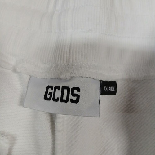 GCDS men's shorts new, white, XXL, 100% cotton