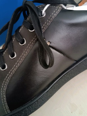 Men's leather shoes brown new, size 43