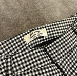 Pink Woman fabric checkered pants like new, black and white, XS
