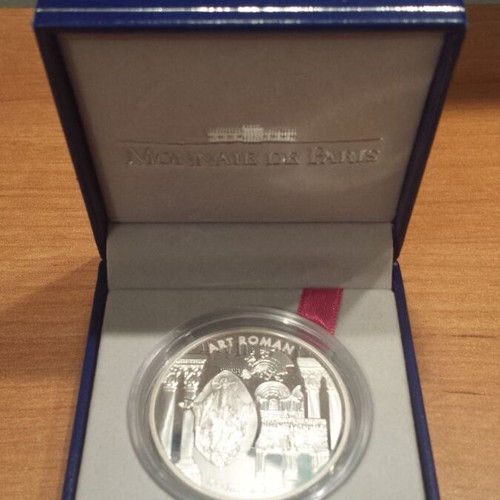 2000 Silver France 6.55957 Francs Art Roman coin new with box and certificate