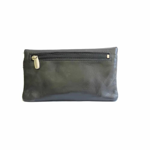 Over Top leather tobacco pouch black new