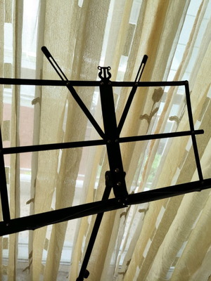 Music stands used, 2 adjustable height