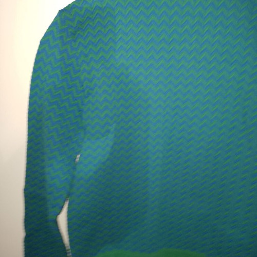 Stradivarius blouse medium, elastic, green and blue, like new