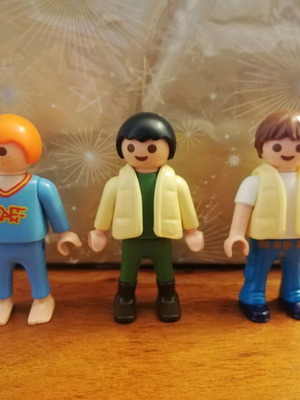 Playmobil vintage figures like new, pack of 3