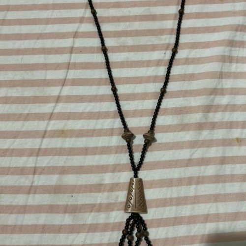 Brown and black wooden necklace new A.L.E.