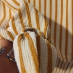 Zara kids set 10 years, striped mustard and ecru blouse and pants