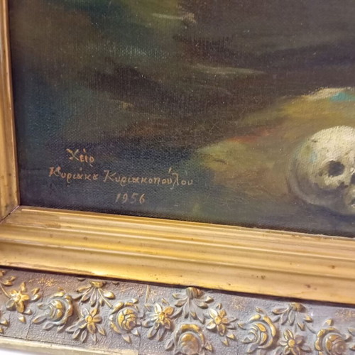 Handmade oil painting of Christ 1956 like new