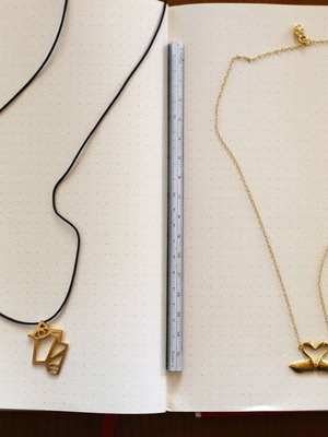Venetia Vildiridis necklaces used, 2022 and 2023 charms, set of 2