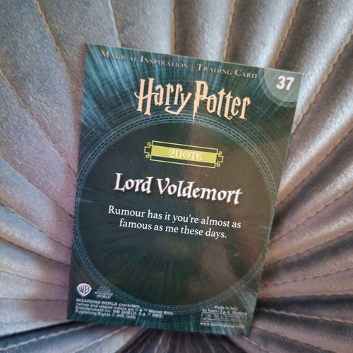 Harry Potter collectible silver card new, glossy durable material