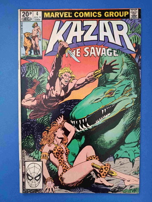 Kazar Ka-Zar The Savage 4 comic book used, English