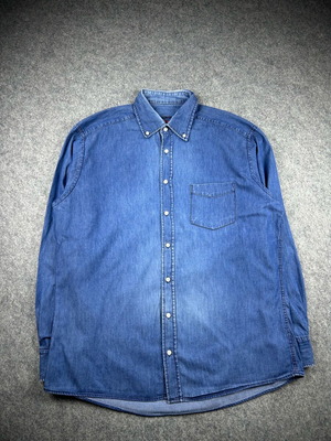 Vintage Giorgio Denim Shirt Men Large Blue used