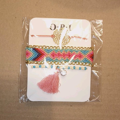 O.P.I colorful bracelet set new with tag