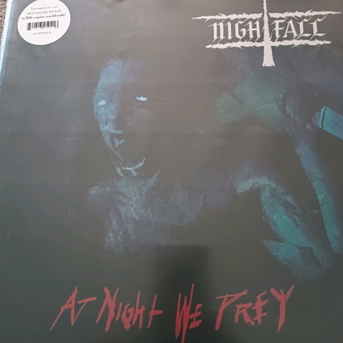 Nightfall At Night We Prey vinyl record new, red transparent