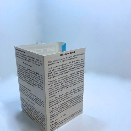 Treasure Island 1984 Spectrum ZX tape cassette used, complete with manual