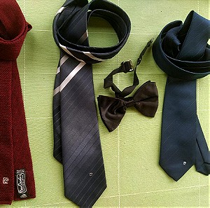Πακέτο 3 ανδρικές γραβάτες και ένα παπιγιόν