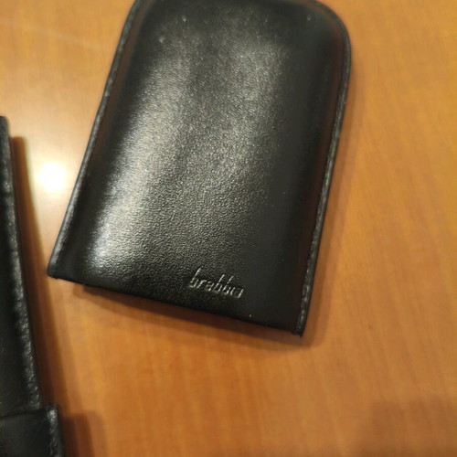 Brebbia cigar case for 2 cigars used, Italian leather