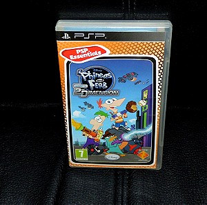 Phineas And Ferb Across The 2nd Dimension Essentials Edition PSP COMPLETE