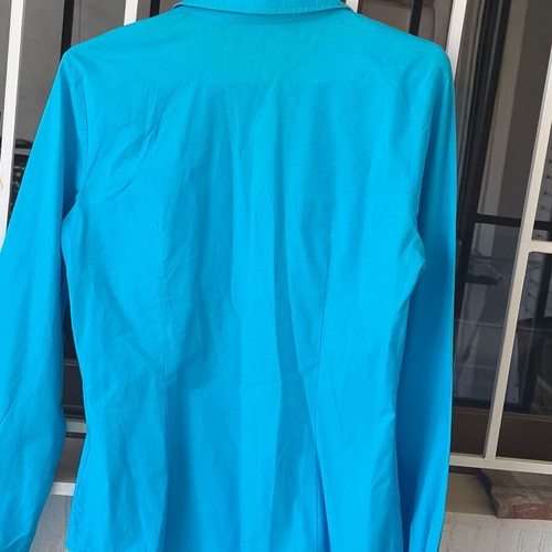 Naracamisie women's cotton shirt turquoise like new