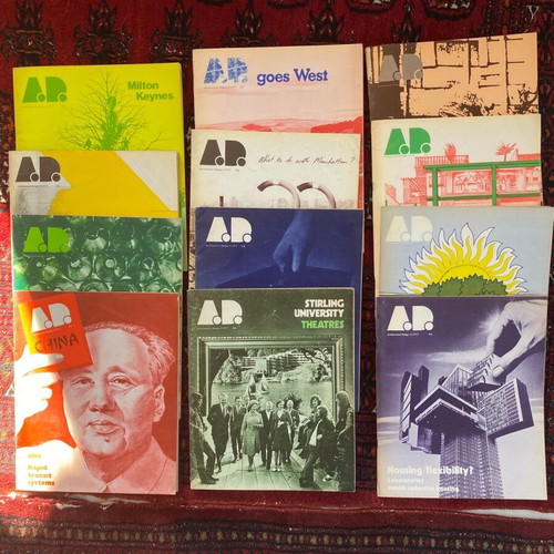 Architectural Design magazine collectible volumes like new 1973-1975