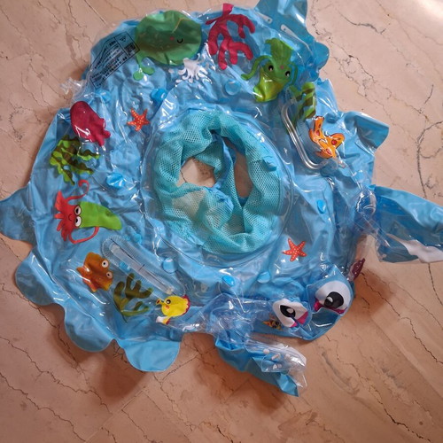 Inflatable Octopus Baby Float with Mesh Seat like new