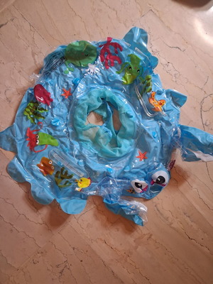 Inflatable Octopus Baby Float with Mesh Seat like new