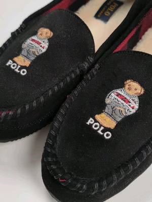 Polo Ralph Lauren house slippers used, size 40, black