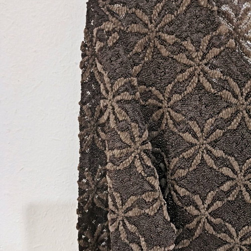 Brown blouse with flower patterns like new