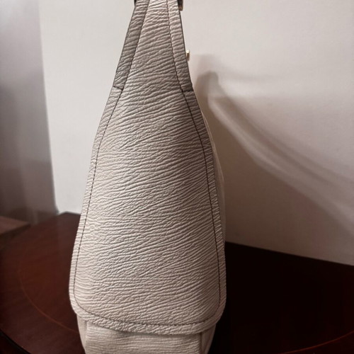 Furla shoulder bag like new, white natural leather