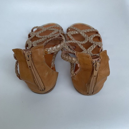 Shoe Bizz sandals used, beige-gold, size 39