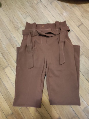 Brown high-waisted pants Small new