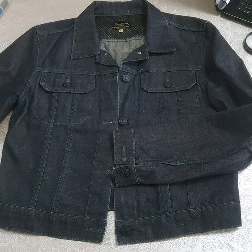 Pepe Jeans women's jacket new, black denim, size L