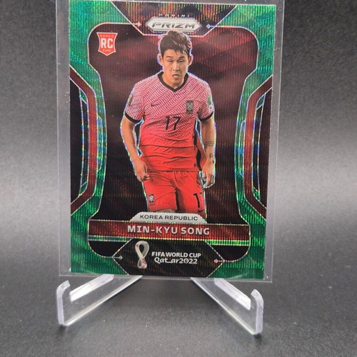 2022 Panini Prizm World Cup Qatar Green Wave Min-Kyu Song Rookie RC used
