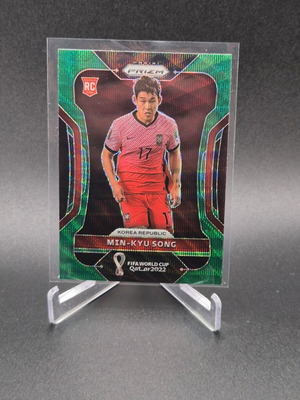 2022 Panini Prizm World Cup Qatar Green Wave Min-Kyu Song Rookie RC used