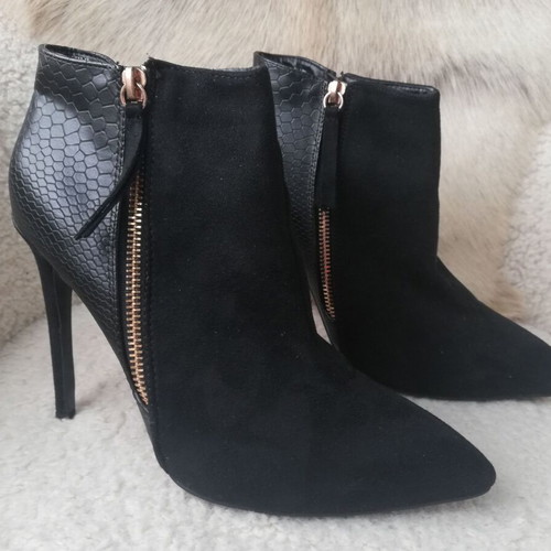 Voi & Noi high-heeled ankle boots used, size 39, black