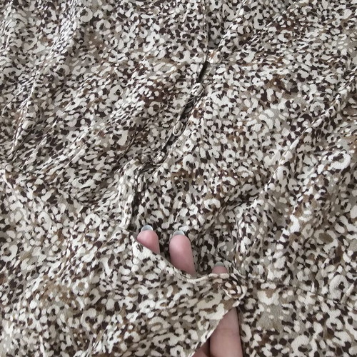 Zara mini dress XXL animal print like new, beige