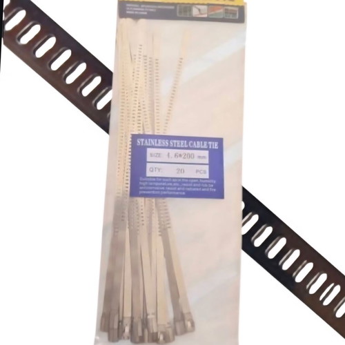 Cable ties A 4.6 x 200mm metal inox set of 20 new