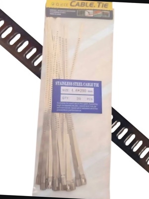 Δεματικά Α 4,6 x 200mm μεταλλικά inox σετ 20 τεμαχίων καινούργια
