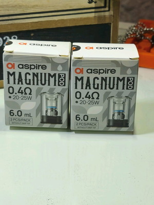Aspire Magnum pod 0.4Ω pack of 4 new